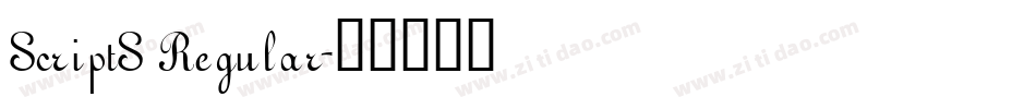 ScriptS Regular字体转换